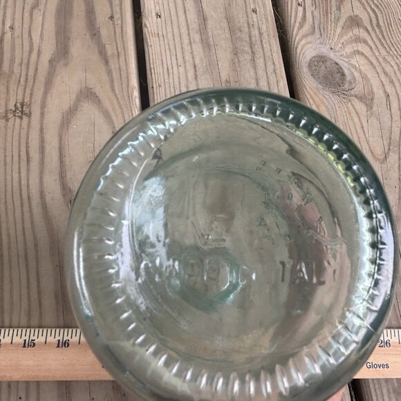 Absolutely Pure Milk Bottle Made In Italy Embossed Cow On Back - Picture 4 of 8